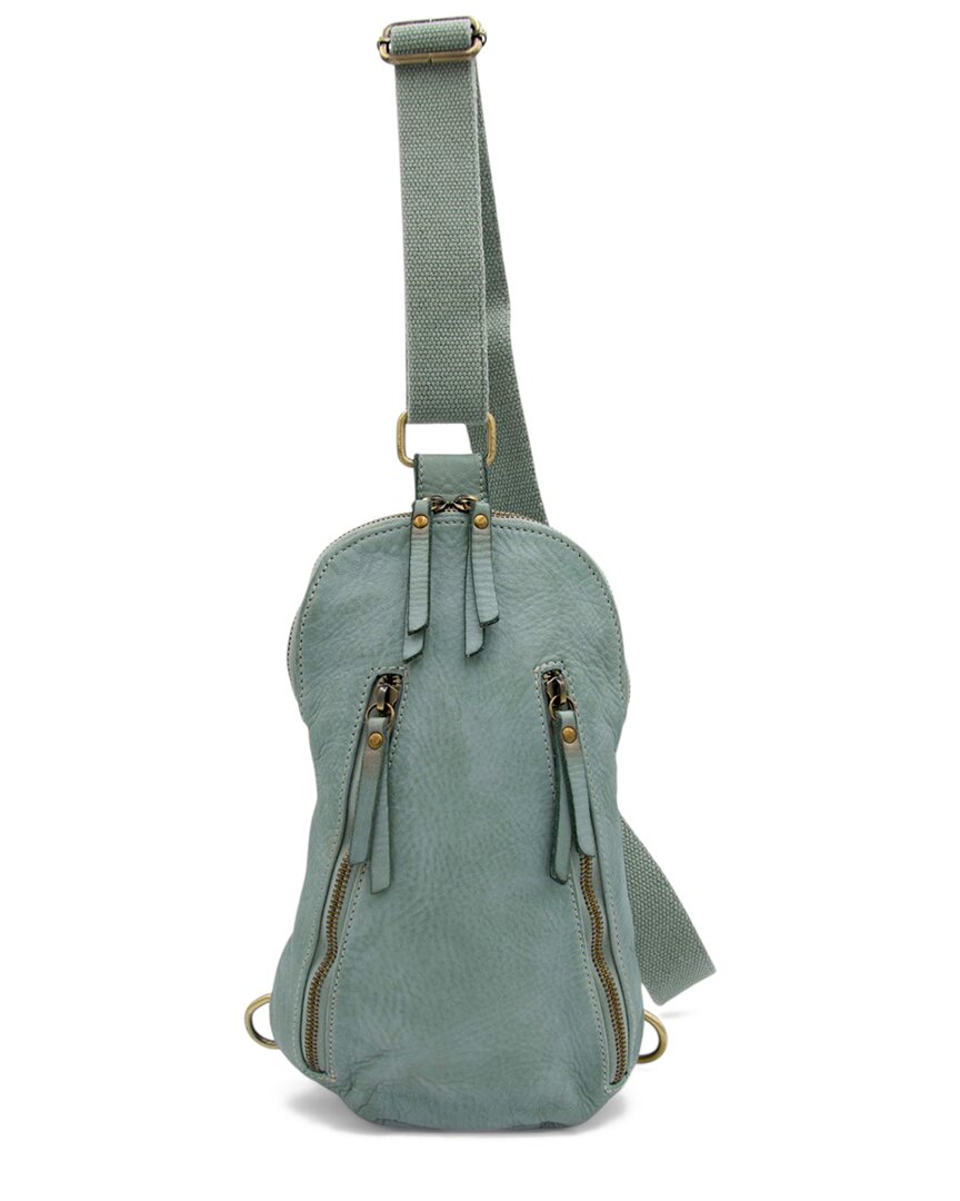 Bolsa Nova | Unisex | Logan Leather Sling Bag | Pistachio