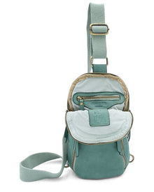 Bolsa Nova | Unisex | Logan Leather Sling Bag | Pistachio