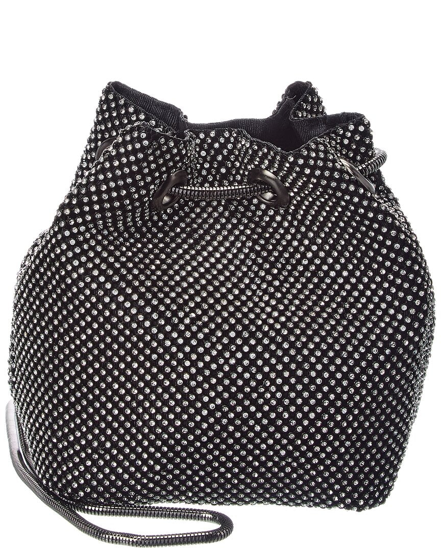 Rene Ruiz | Womens | Allover Crystal Bucket Bag | Grey