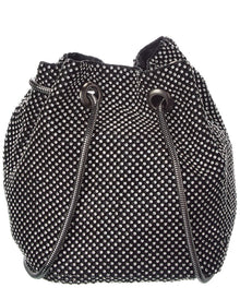 Rene Ruiz | Womens | Allover Crystal Bucket Bag | Grey