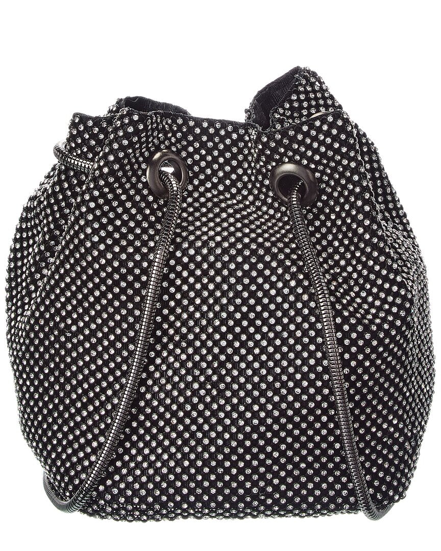 Rene Ruiz | Womens | Allover Crystal Bucket Bag | Grey