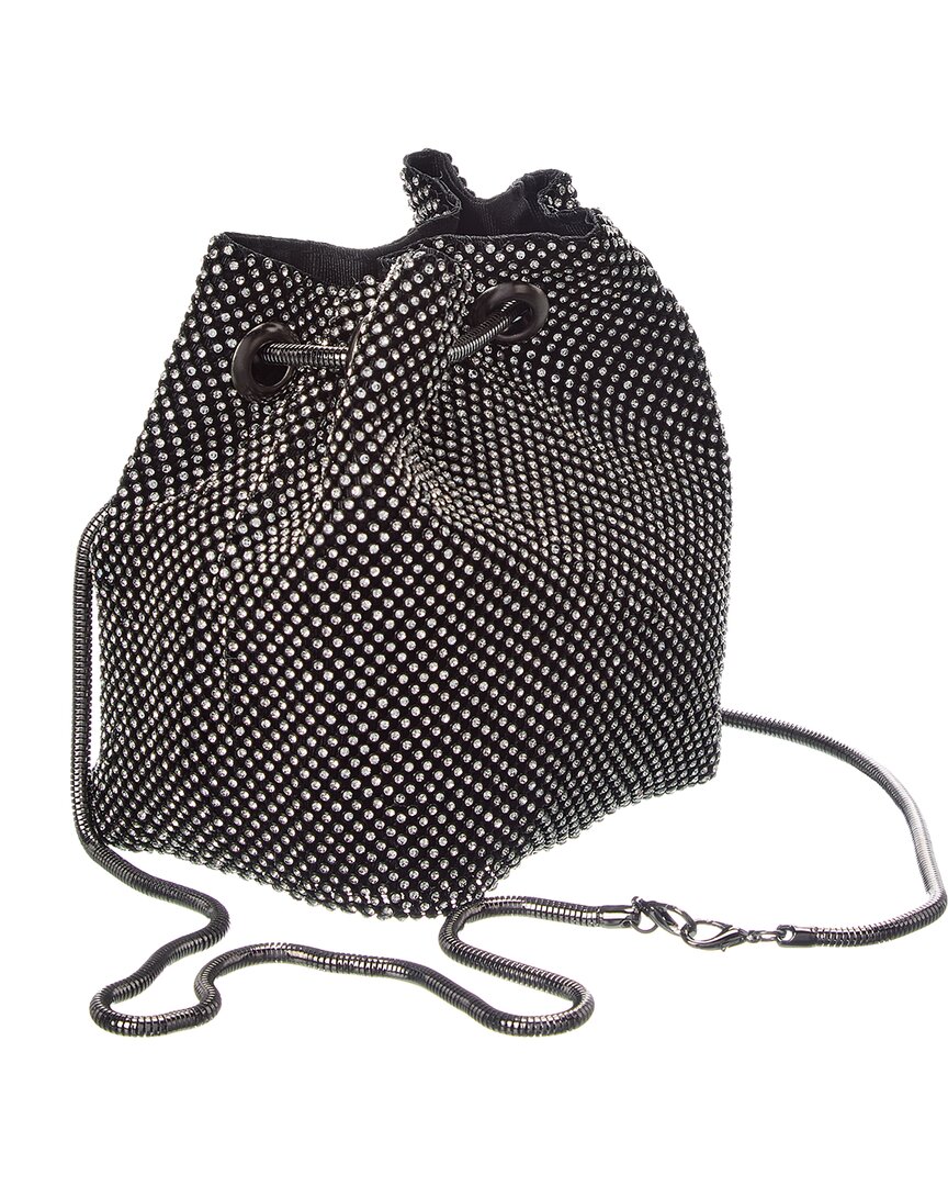 Rene Ruiz | Womens | Allover Crystal Bucket Bag | Grey