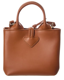 Longchamp | Unisex | Le Roseau XS Leather Handbag | Brown