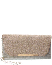 Rene Ruiz | Womens | Chain Envelope Clutch | Gold