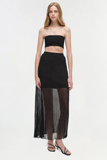 Womens | Falan Compact Knit Bralette | Black