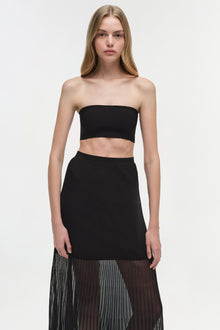 Womens | Falan Compact Knit Bralette | Black