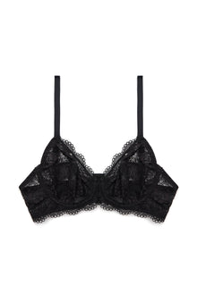 Peony Underwire Full Cup Bra | Black