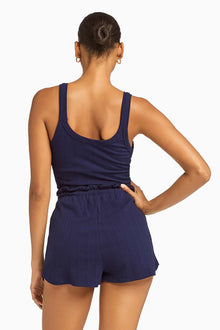 Thalia Organic Rib Shorts | Midnight Organic Rib