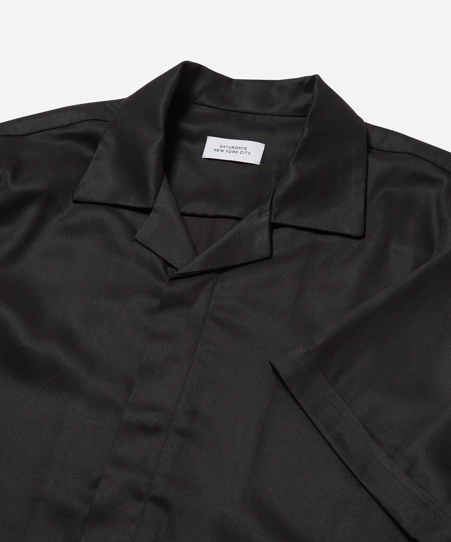 Black | York Camp Collar SS Shirt