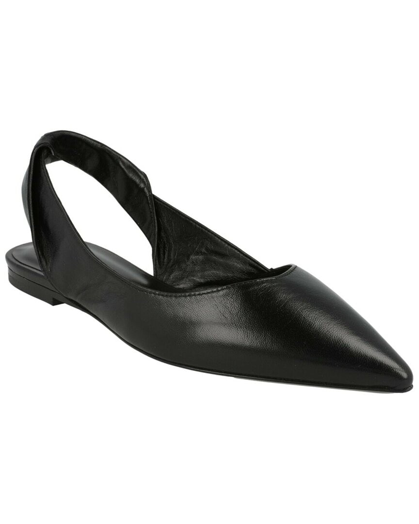 By FAR | Womens | Yasha Leather Flat | Black