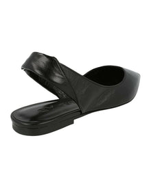 By FAR | Womens | Yasha Leather Flat | Black