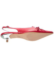 SCHUTZ | Womens | Zane Mid Leather Stiletto Pump | Red