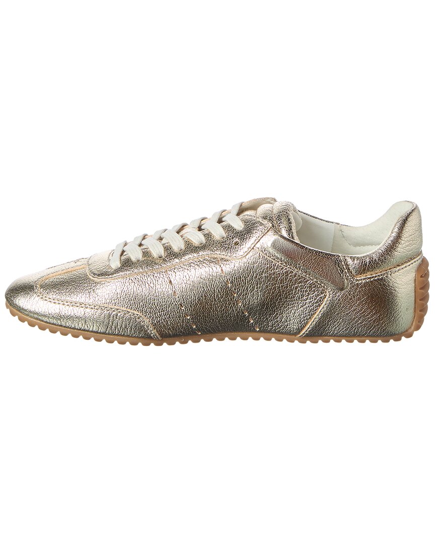ODISSI | Womens | Laminated Metallic Leather Sneaker | Gold