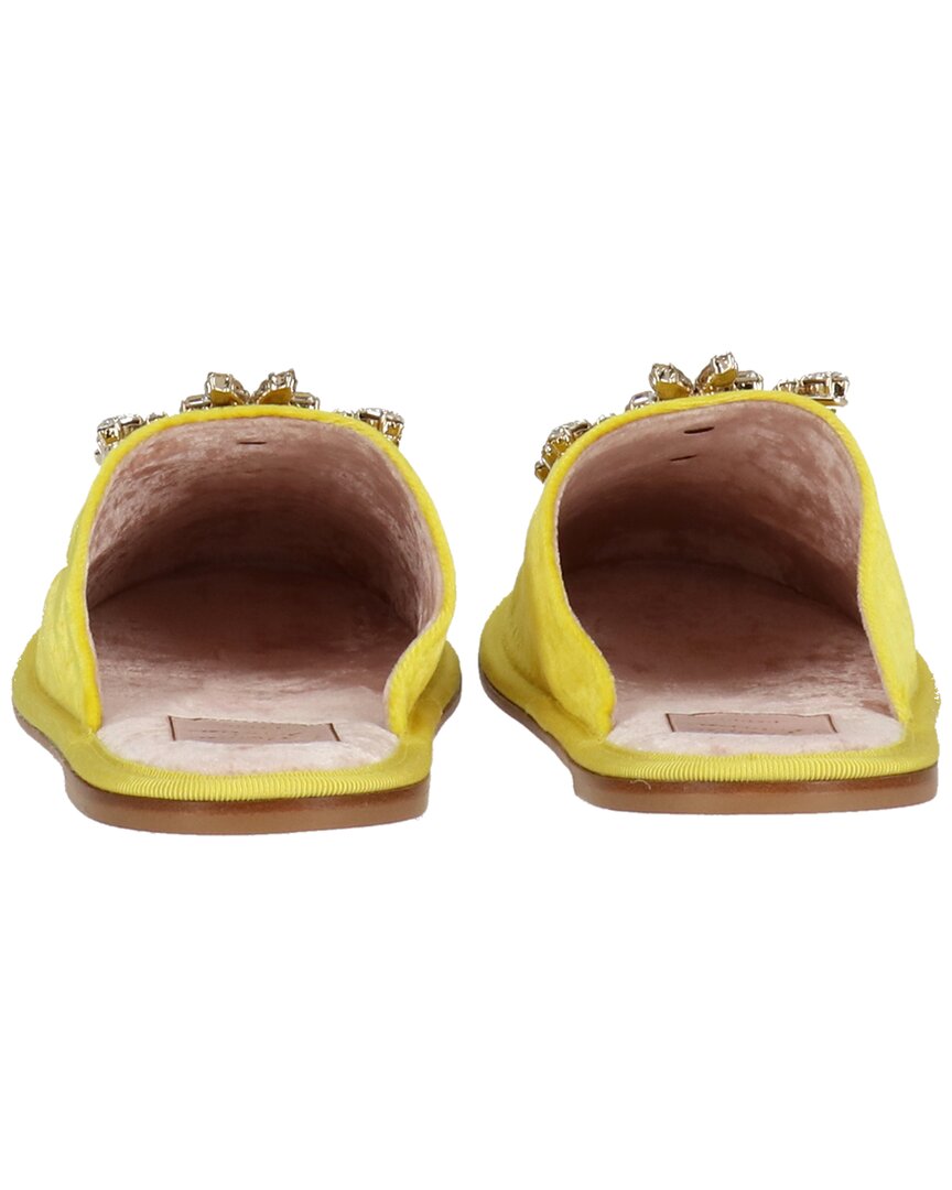 Roger Vivier | Womens | Velvet Mule | Yellow