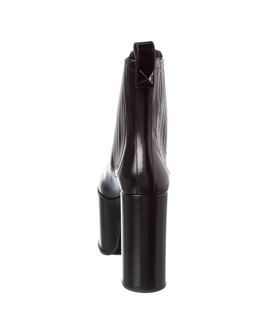 Valentino | Womens | DNU PACK Roman Stud 125 Leather Platform Bootie | Black