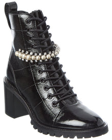 Jimmy Choo | Womens | Cruz 65 Leather Combat Boot | Black