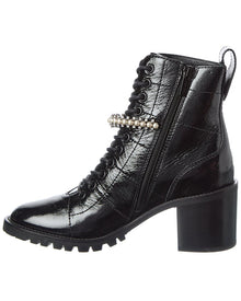Jimmy Choo | Womens | Cruz 65 Leather Combat Boot | Black