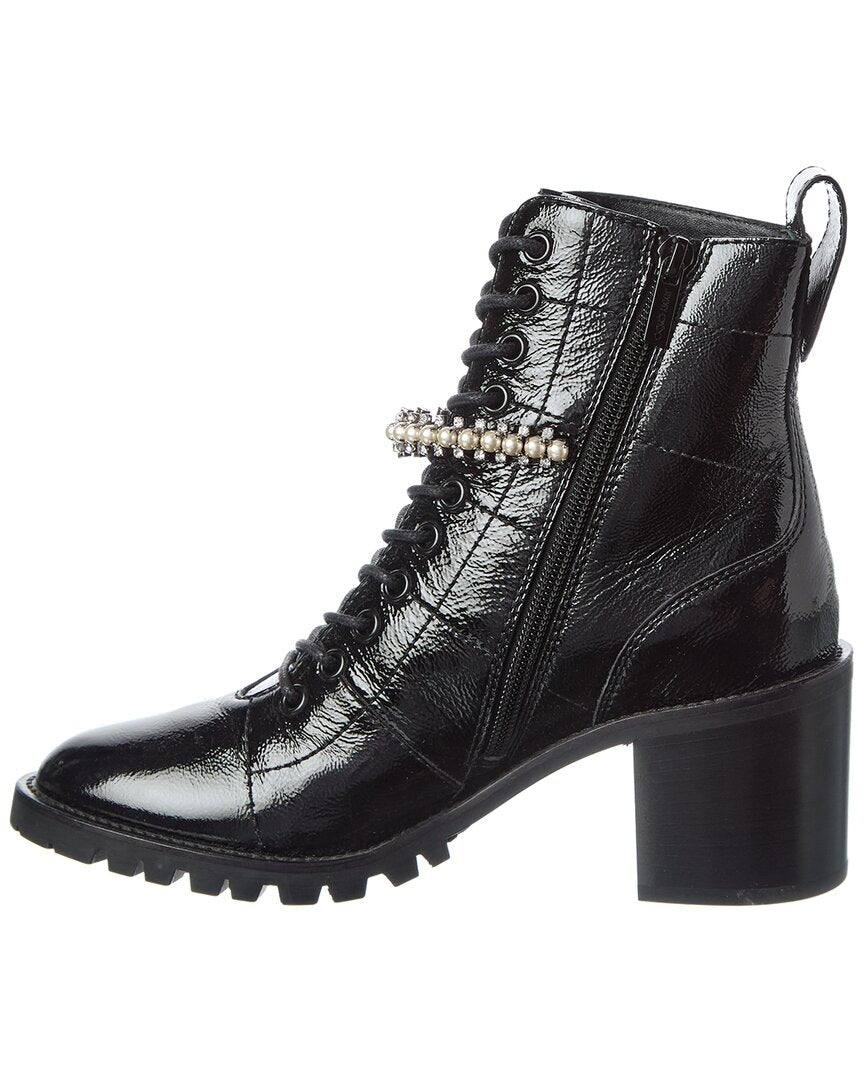 Jimmy Choo | Womens | Cruz 65 Leather Combat Boot | Black
