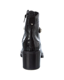 Jimmy Choo | Womens | Cruz 65 Leather Combat Boot | Black