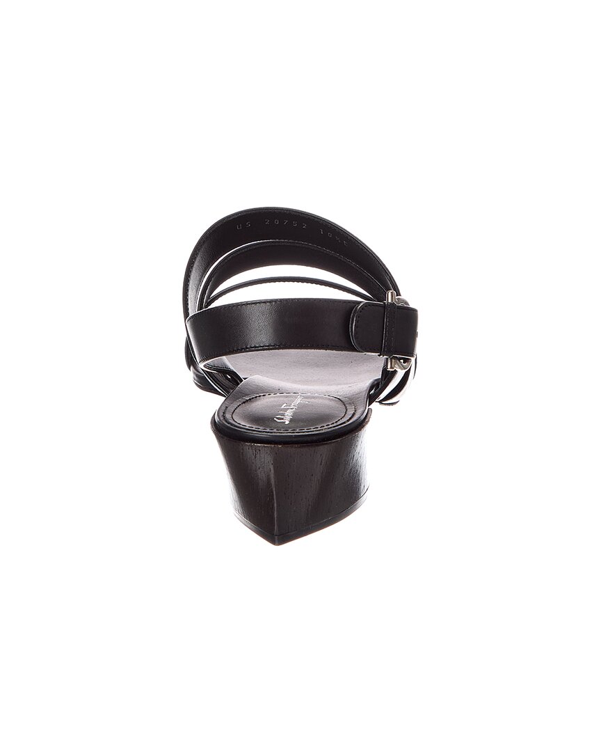 Ferragamo | Womens | Trezze Leather Sandal | Black