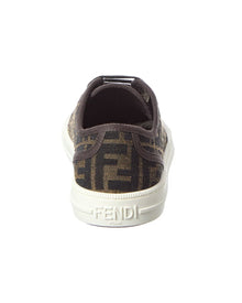 FENDI | Womens | Domino FF Canvas Sneaker | Brown