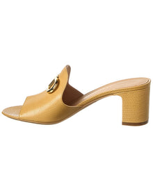 Ferragamo | Womens | Gancini Leather Sandal | Beige