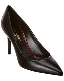 Saint Laurent | Womens | Anja 90 Leather Pump | Black