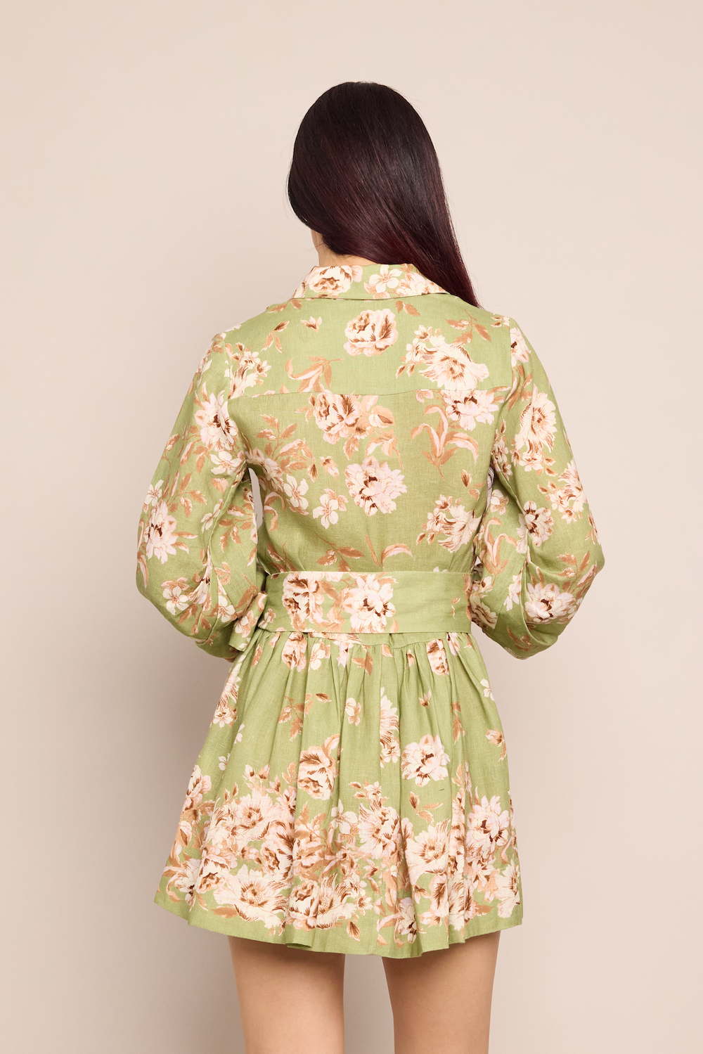 Raya Mini Dress | Farfella Sage