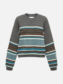 Knit Round Neck Pullover | Grey