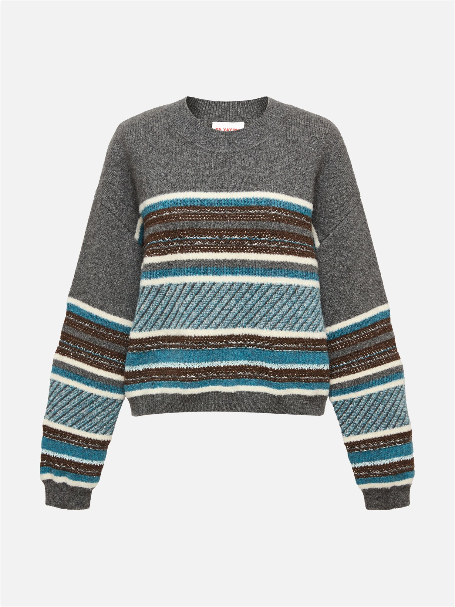 Knit Round Neck Pullover | Grey