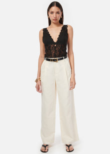 Cadiz Wide Leg Pant | Ceramic