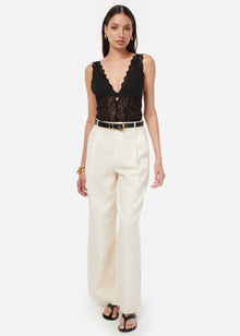 Cadiz Wide Leg Pant | Ceramic