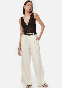 Cadiz Wide Leg Pant | Ceramic