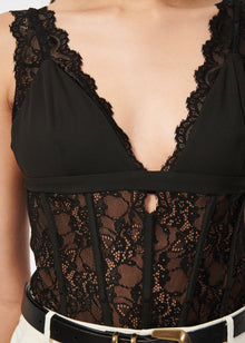 Carlotta Bodysuit | Black