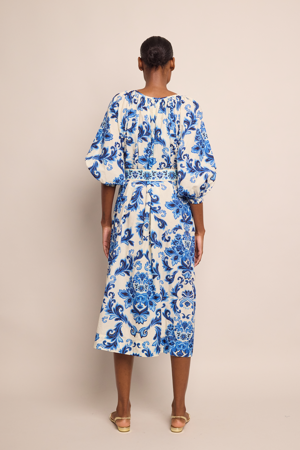Simone Cover-Up Dress | Fiore Evening Blue