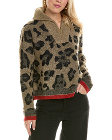 Joseph A. | Womens | Turtleneck 1/2-Zip Sweater | Black