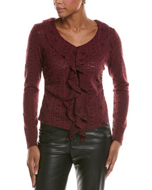 7 For All Mankind | Womens | Sweater Blouse | Red