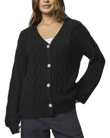 Splendid | Womens | Harlow Hearts Wool-Blend Cardigan | Black