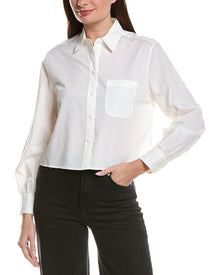 rag & bone | Womens | Max Cropped Shirt | White