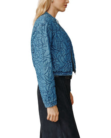 Bella Dahl | Womens | Cropped Zip Jacket | Purple