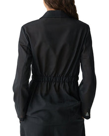 Theory | Womens | Cinch Waist Wool-Blend Jacket | Black