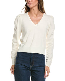 FRAME Denim | Womens | Frankie Wool & Cashmere-Blend Sweater | White