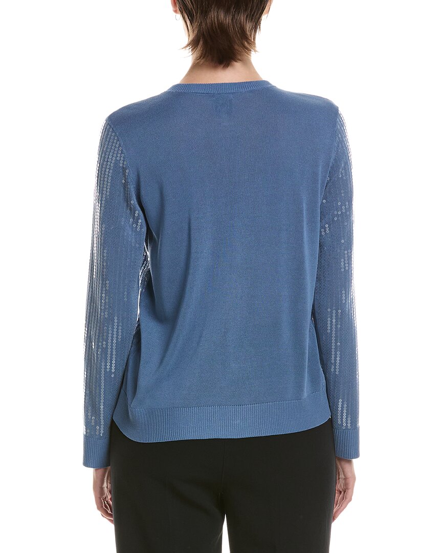 Anne Klein | Womens | Sequin Cardigan | Blue