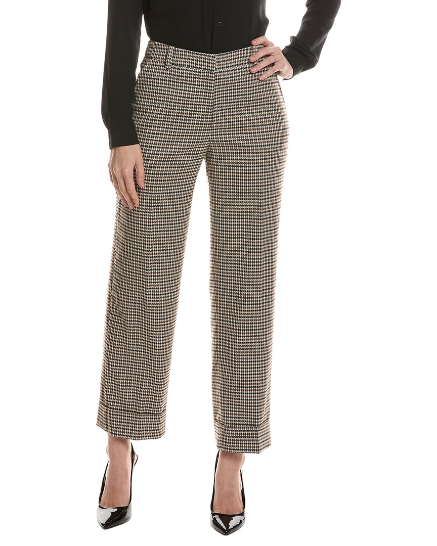 Anne Klein | Womens | Houndstooth Knit Pant | Tan