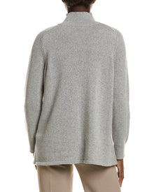 EILEEN FISHER | Womens | Turtle Neck Cashmere-Blend Tunic | Moon