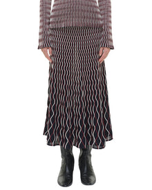 SIMKHAI | Womens | Aliza Midi Skirt | Red