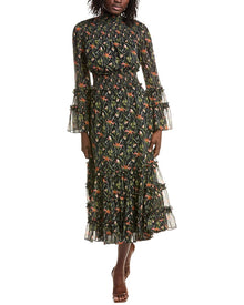 Cinq a Sept | Womens | Windswept Meadow Kinsley Maxi Dress | Black