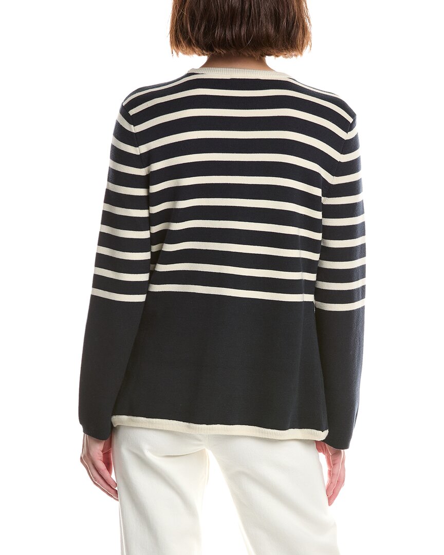 rag & bone | Womens | Dee Stripe Long Cardigan | Navy