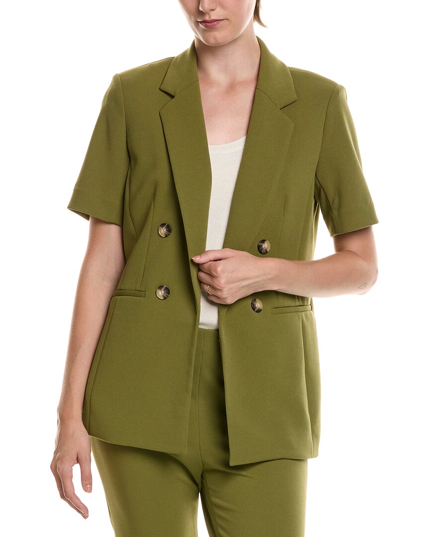 Anne Klein | Womens | Heavy Cool Crepe Jacket | Green