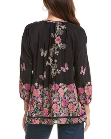 Johnny Was | Womens | Margot Silk Blouse | Black